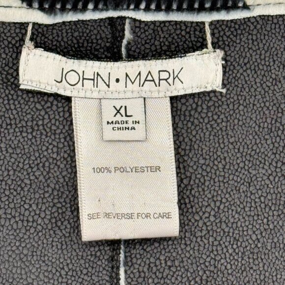 John Mark Reversible Zebra Print Black Jacket Size XL faux fur leather womens - Picture 11 of 16